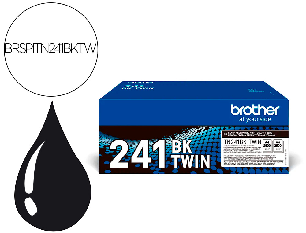 Hyperburo Cholet Toner Brother Tn Bktwin Dcp Dcp Hl