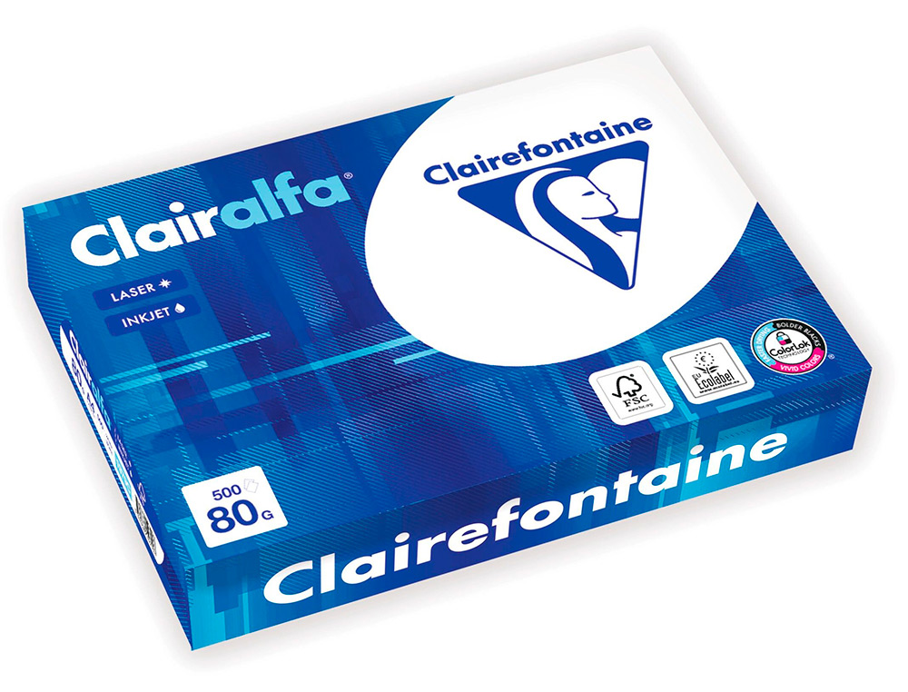 PAPIER CLAIREFONTAINE SMARTPRINT HAUTE QUALITE      BLANCHEUR POUR ECRITURE A4    50G BLANC PAQUET 500 FEUILLES