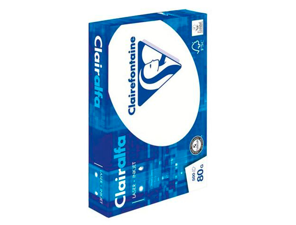 PAPIER CLAIREFONTAINE SMARTPRINT HAUTE QUALITE      BLANCHEUR POUR ECRITURE A4    50G BLANC PAQUET 500 FEUILLES